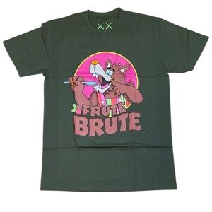 Frute brute kaws shirts green cereal fox rare medium